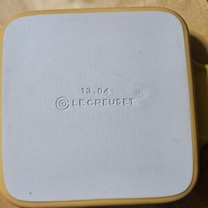 Le Creuset Square Yellow Stoneware Dish